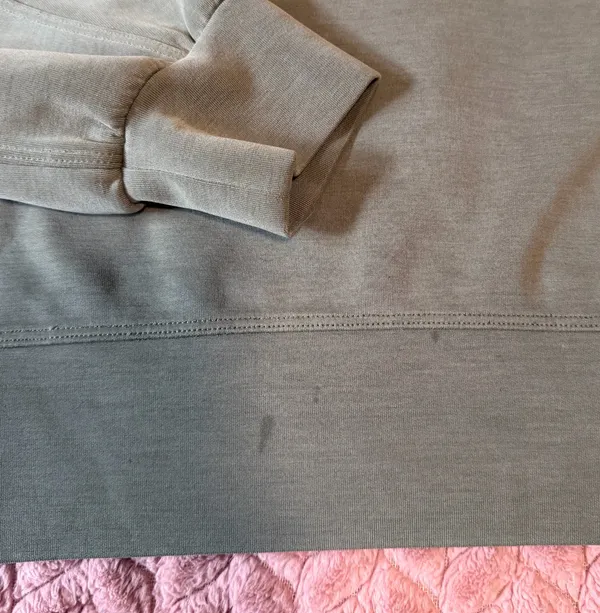 Lululemon Grey Sage Perfectly Oversized Cropped Crewneck Sweatshirt *Softstreme - Image 6