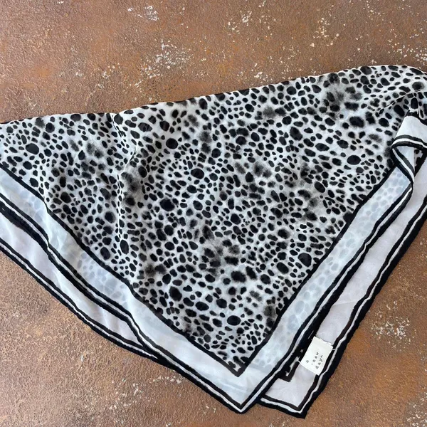 Target A new day Black and white light weight boho leopard print bandana - Image 2