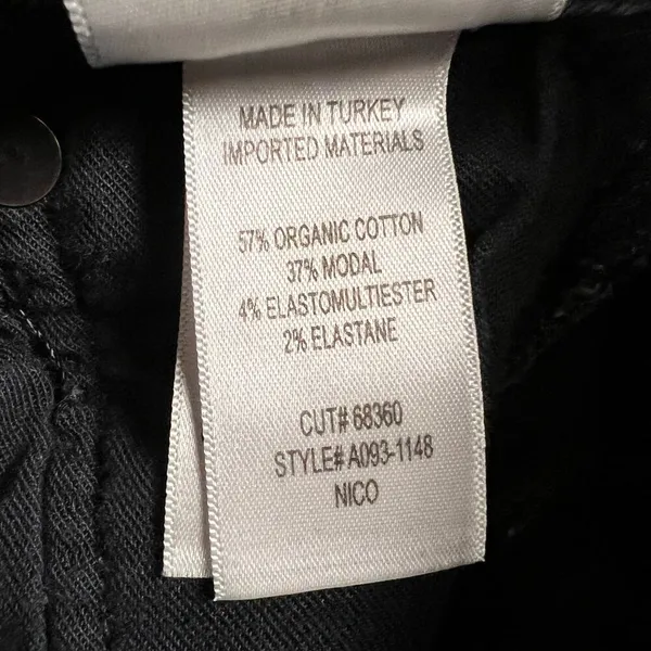 Agolde Nico High Rise Slim in Spirit Black Jeans High Rise 26” Inseam Size 26 - Image 7