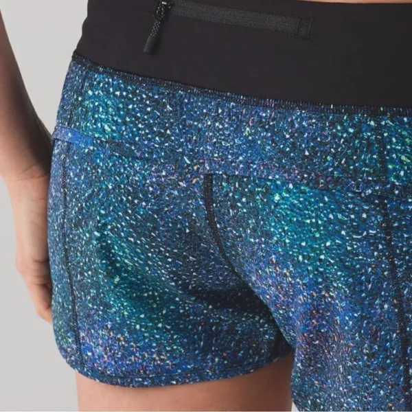 Mermaids 🧜‍♀️ Lululemon‎ Speed Shorts Strive Multi Mermaid C34 - Image 2