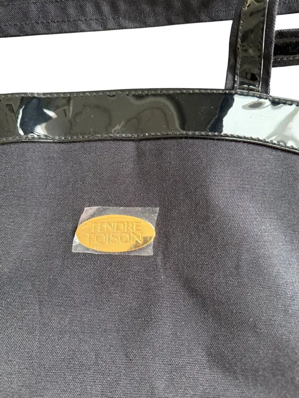 CHRISTIAN DIOR Vintage Tendre Poison Black Tote Bag NEW NWT - Image 3