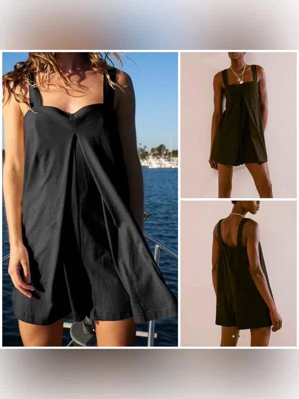 NWT Free People FP Beach Nichola Romper - black - XS - Image 2