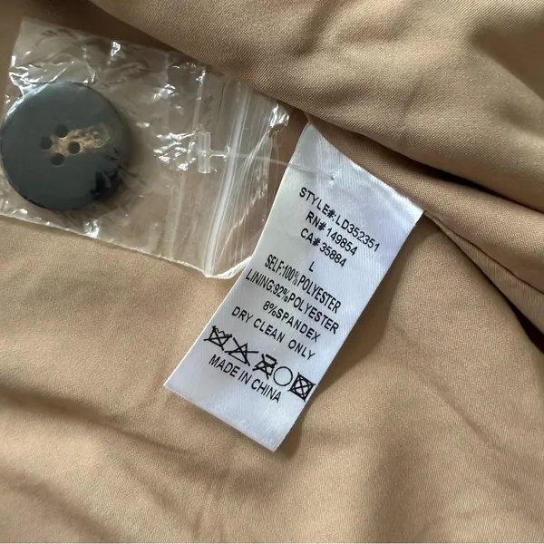 SAGE The Label All the Way Plaid Coat size Large - Image 9