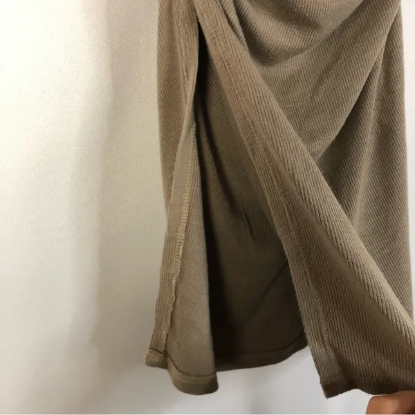 LAMade‎ Brown Ribbed Long Sleeve Midi Skirt Two Piece Set XS - Image 8