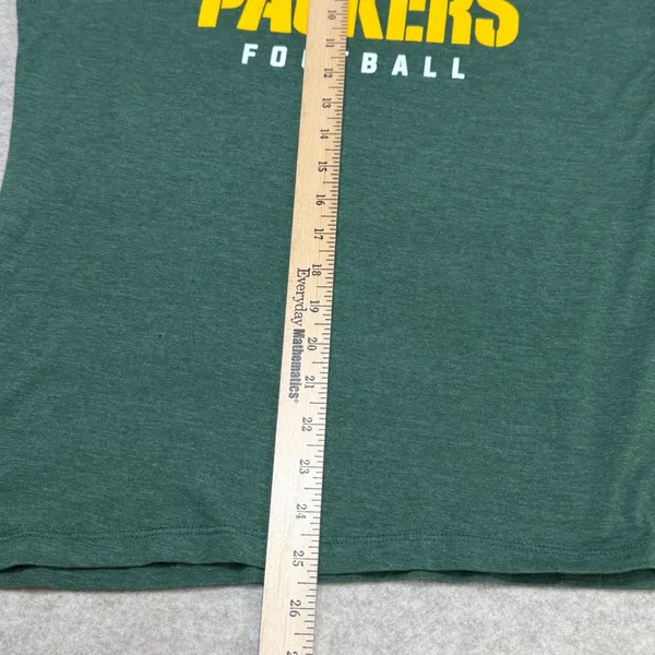 NFL Team Apparel Green Bay Packers Womens V-Neck T-Shirt Green‎ Large Football - Image 7