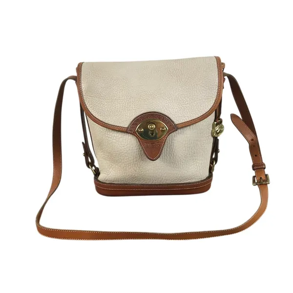 DOONEY & BOURKE VTG All Weather Leather Calvary Spectator Crossbody Bag Made USA - Image 2