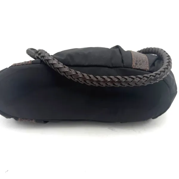 Brighton Black & Brown Leather Rhianna Nylon Shoulder Bag Handbag - Image 7