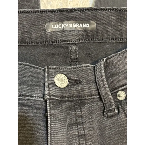 Lucky Brand Uni High Rise Boot Jeans Black Stretch Denim Size 2 (25-26) - Image 8