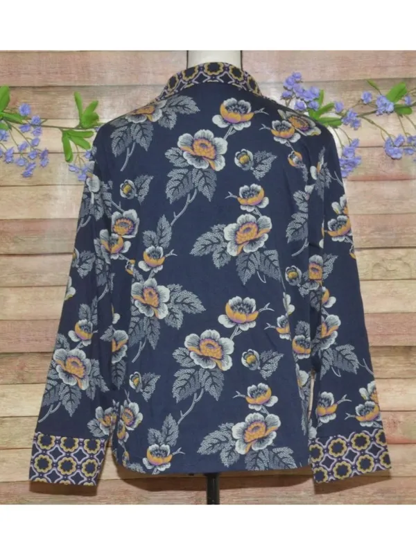 Vera Bradley Womens 2-Piece Cotton Pajama Set Floral Iconic Print Size M NWOT - Image 6