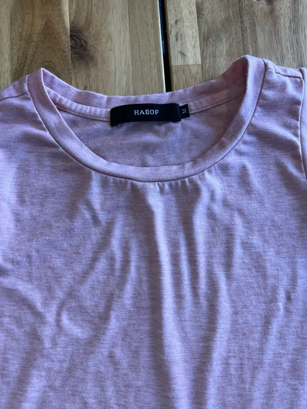 Haeof Pink Babydoll Tank Top Womens Medium Tiered Flowy Casual - Image 2