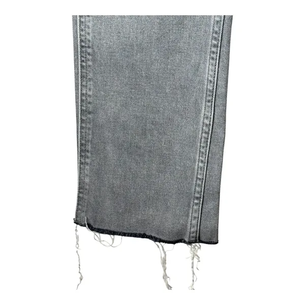 Gap Jeans Women 26 Gray Denim‎ Vintage Slim Sky High Ankle Raw Hem Streetwear - Image 6