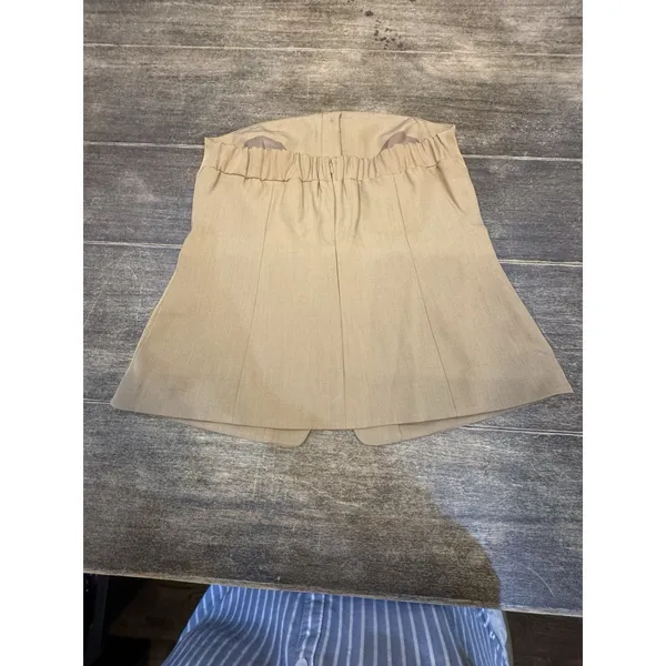 Kenneth Cole Women's Strapless Vest Bustier Size Medium Tan - Image 4