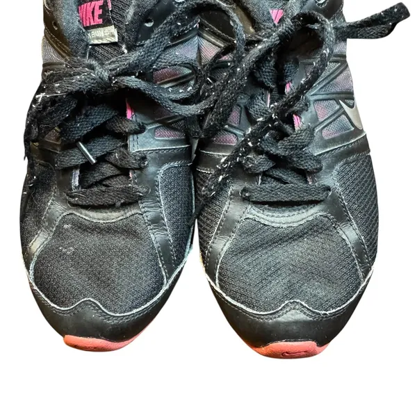 Nike Shox Running‎ Shoes Womens Size 7.5 Black Pink Silver Sneakers 472647-002 - Image 2