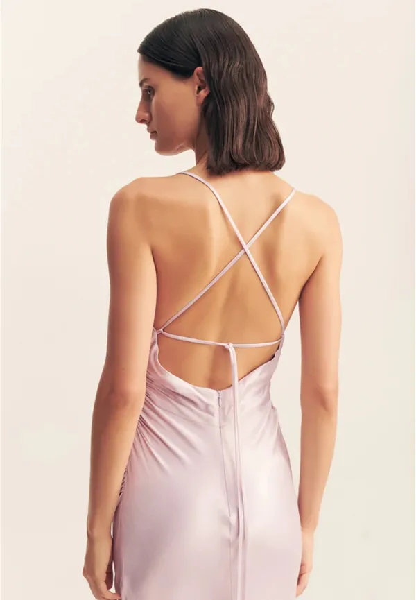 Shona Joy La Lune Lace Back Maxi Dress - Lilac - Image 2