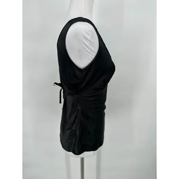 Vintage Y2K Babydoll Tie Back Top Size Small Black Fairy Grunge Whimsygoth Emo‎ - Image 5