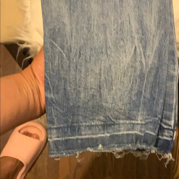 Seven7 Women's Distressed Light Blue Boyfriend‎ Jeans - Image 5