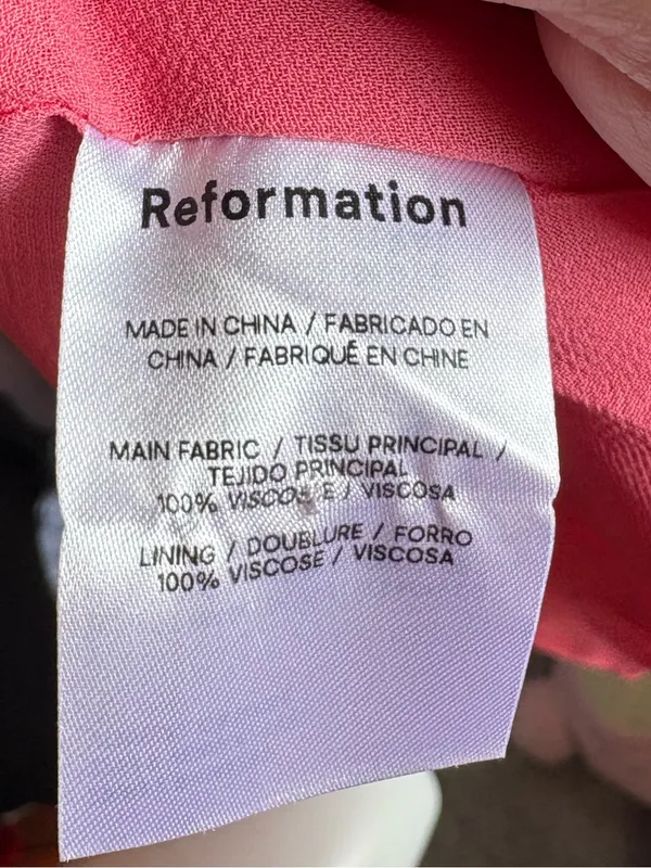 Reformation Rudy Midi Dress in Snapdragon Pink Small - Image 5