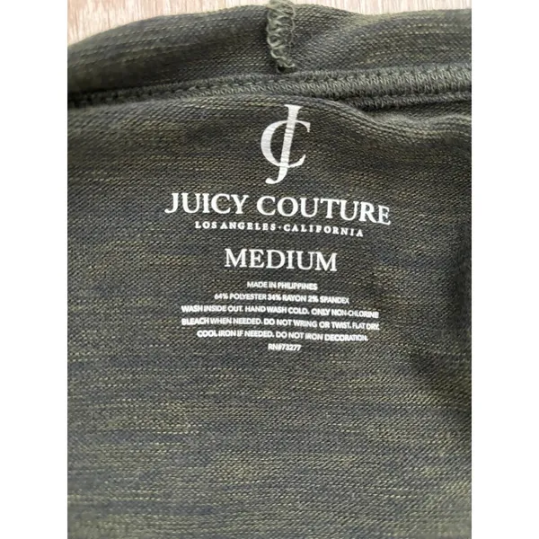 Juicy Couture Tracksuit Womens Size Medium Green Vintage Y2K Preppy‎ Classic Gym - Image 11