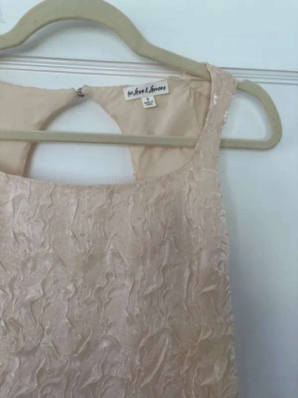 For Love & Lemons cream organza open back mini dress - Image 4