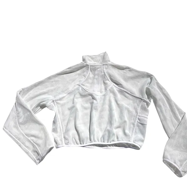 Lululemon Reversible Mesh 1/2 Zip Jacket Red White, Gray Colorway 6 - Image 7