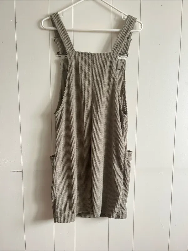 SHEIN Olive Green Corduroy Overall Romper - Image 7