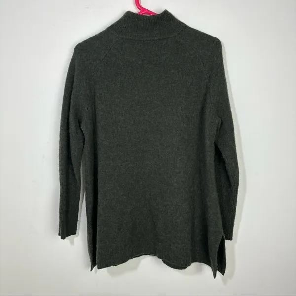 Vineyard Vines Sweater Alpaca Blend Pullover Zipper Neck Poncho Size Medium - Image 4