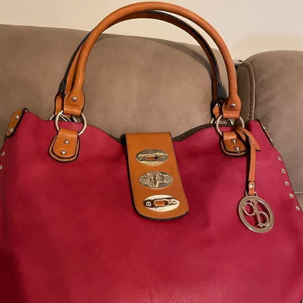 Women’s 2 pc Satchel Bag (Red) NWT Red - Image 2