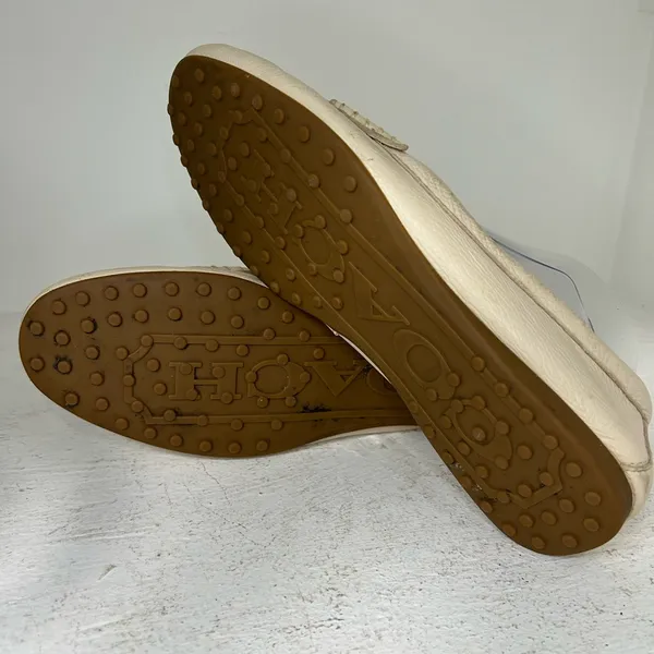 Coach Beige Leather Women’s Slip-Ons - Image 5