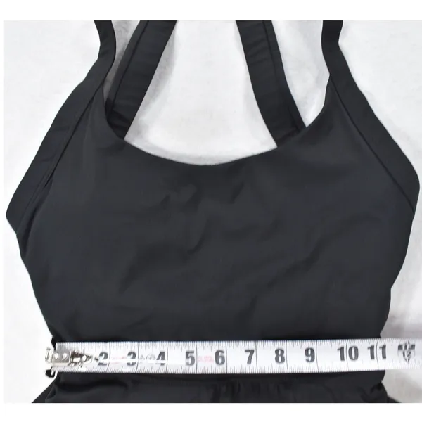 Halara Black Halter Neck Open Back Active Dress Twist Detail Small - Image 8