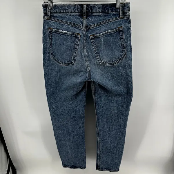 Abercrombie & Fitch The Dad High Rise Jeans Straight Leg Light Wash Blue 26 - Image 6