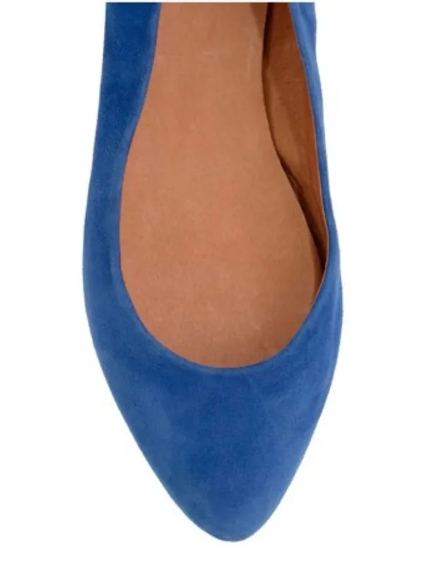 Madewell The Sidewalk Skimmer Suede Blue Pointed-Toe Flats Sz 8 - Image 2