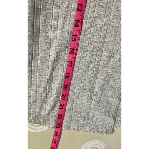 Vintage Columbia Women's Gray Ribbed Knit Cardigan Sweater Size L Button Down - Image 12