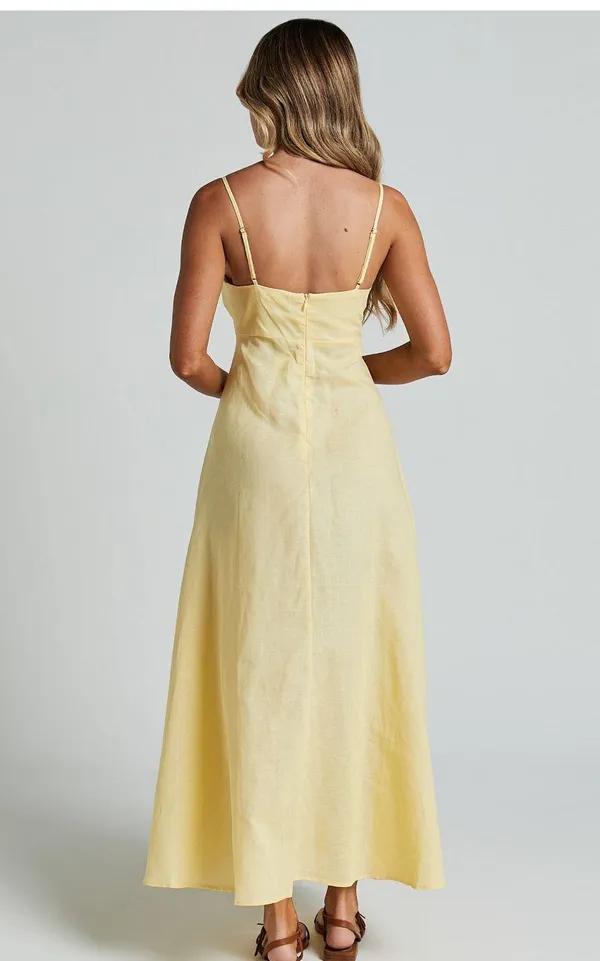 Showpo yellow Midi Dress - Image 3