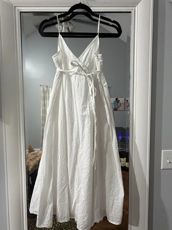 Donna Morgan Spaghetti Strap Midi dress 100% cotton - Image 2