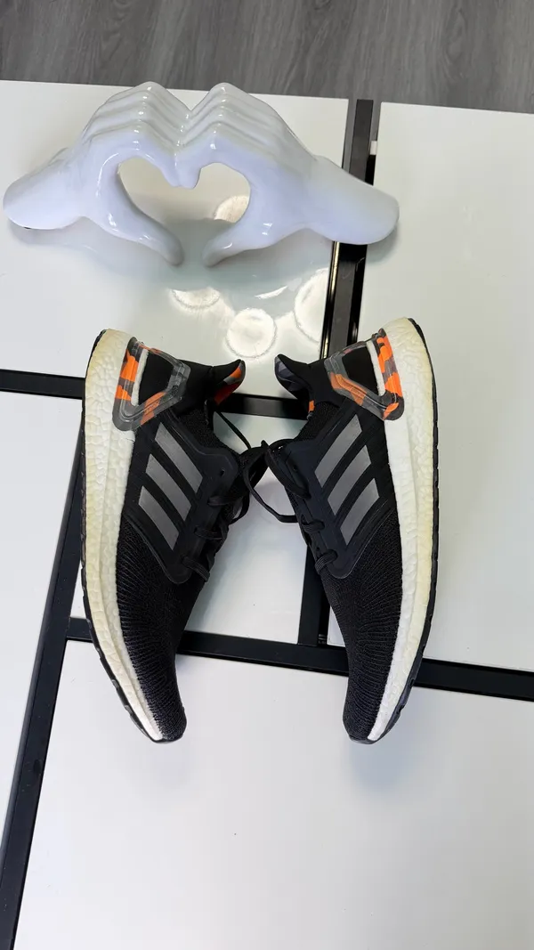 Adidas UltraBoost 20 Primeblue Black Orange Camo - Men's Size 9.5 - Image 2