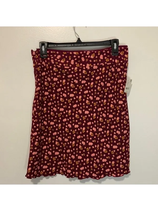 FREE PEOPLE IRL Floral Midi Skirt NWT, Size 10 - Image 4
