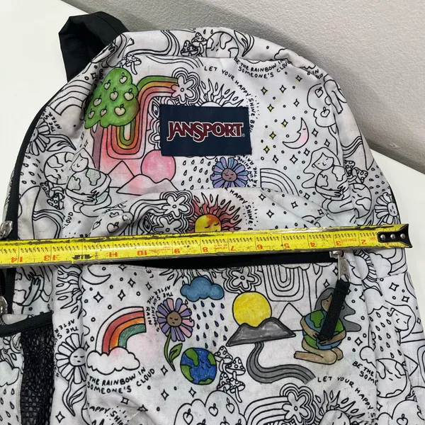 Jansport Cross Town Backpack Laptop Bag Color Me In Edition School Travel - Image 4