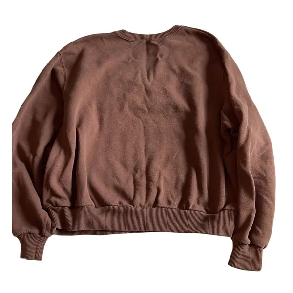 Hollister LA Crewneck Sweatshirt Brown‎ Womens Small Graphic Casual Pullover - Image 4
