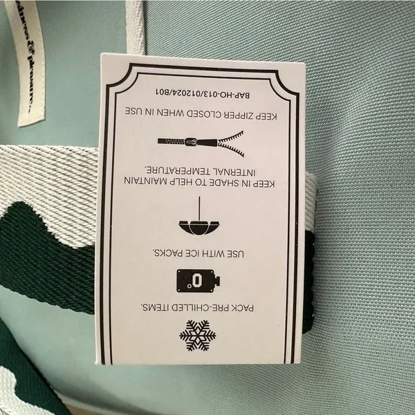 Business & Pleasure Co Cooler Tote Green Canvas Beach Bag NWT - Image 6