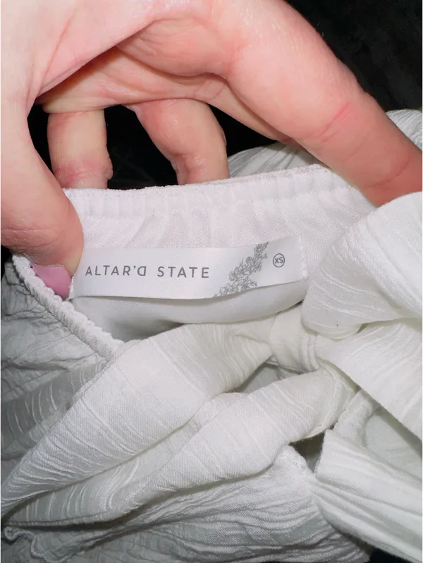Altar'd State Dress Cut-Out Mini White - Image 8
