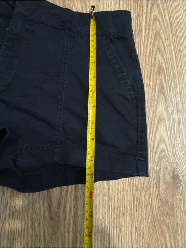 Abercrombie & Fitch Womens‎ black Chino Shorts Size 26 Mid Rise Cotton Twill - Image 5