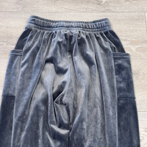 Offline by Aerie Womens Charcoal Gray Velour Joggers Cargo Pockets‎ XSmall XS - Image 4