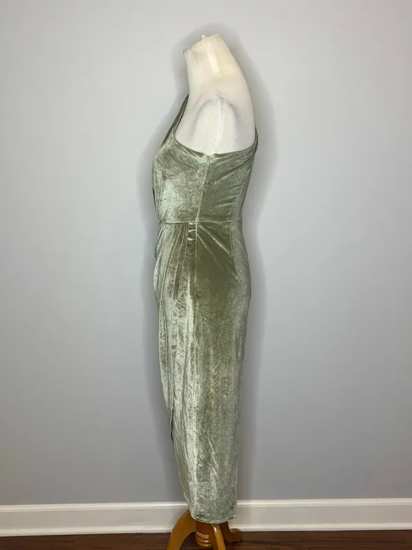 Baltic Born - Green One Shoulder Dress - Image 4