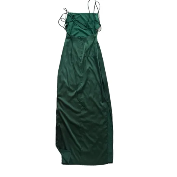 THE EDIT beginning boutique green satin Manhattan slip dress S EVENING EVENT - Image 3
