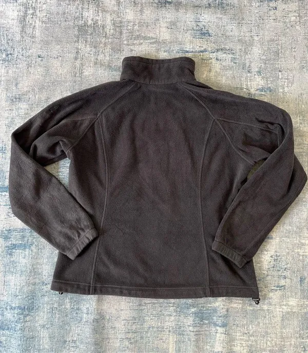 Columbia Charcoal Gray Benton Springs Full Zip Fleece Jacket Womens XL - Image 2