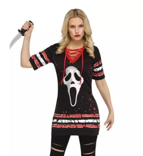 Ghostface Jersey Dress Black - Image 4