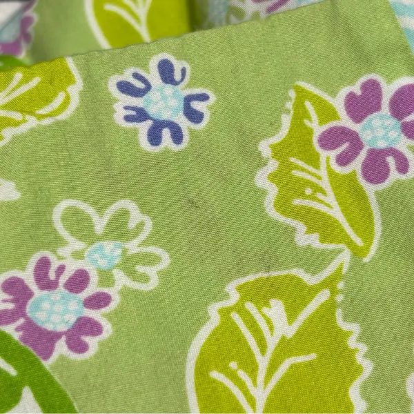 Vintage Lilly Pulitzer White Label Green Citrus Floral Print Mini Skirt Preppy - Image 9
