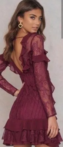Daphne Mini Lace Dress - Image 2