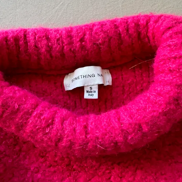 Something Navy Roll Neck Wool Sweater - Image 6