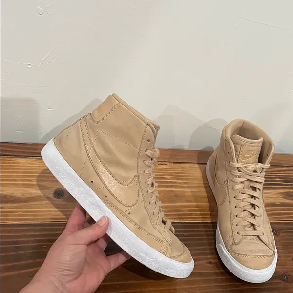 Nike Women's Blazer Mid Premium Sneakers ‘Vachetta Tan' DQ7572-200 Size 9 - Image 6